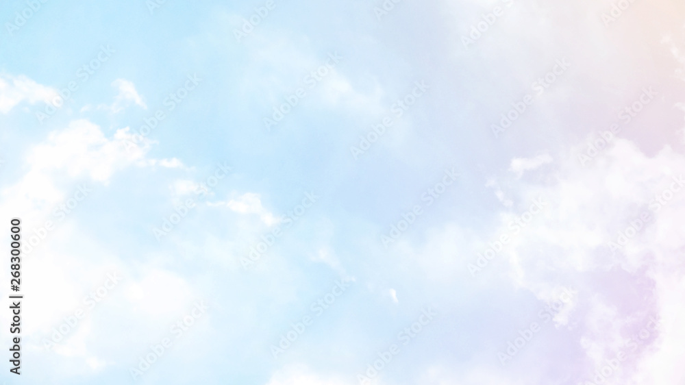 Poster abstract blurred beautiful soft cloud background with a pastel multicolored gradient with bokeh conc