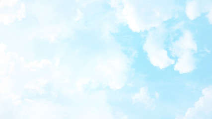 Abstract blurred beautiful soft cloud background with a pastel multicolored gradient with bokeh concept for wedding card design or presentation