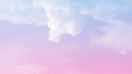 Abstract blurred beautiful soft cloud background with a pastel multicolored gradient with bokeh concept for wedding card design or presentation
