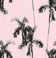 palm trees seamless background - 268301879