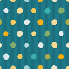 Seamless pattern with funny blobs. Colorful background for kids.