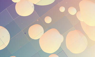 Space modern background. Abstract planets in outer space. Cosmic fantasy 3D banner.