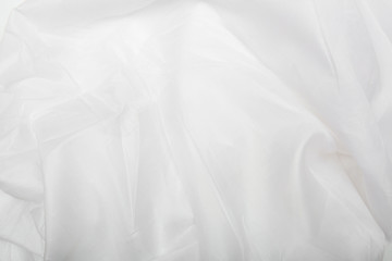 white rippled fabric texture background