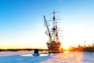 Russia, St. Petersburg, Frigate 