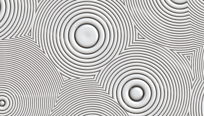 white abstract 3d circles 