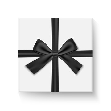 Premium Vector  Black and white bows for gift wrapping. vector