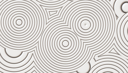Fototapeta na wymiar white modern abstract 3d circles