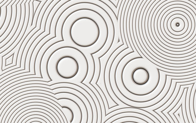 white futuristic modern circles background 