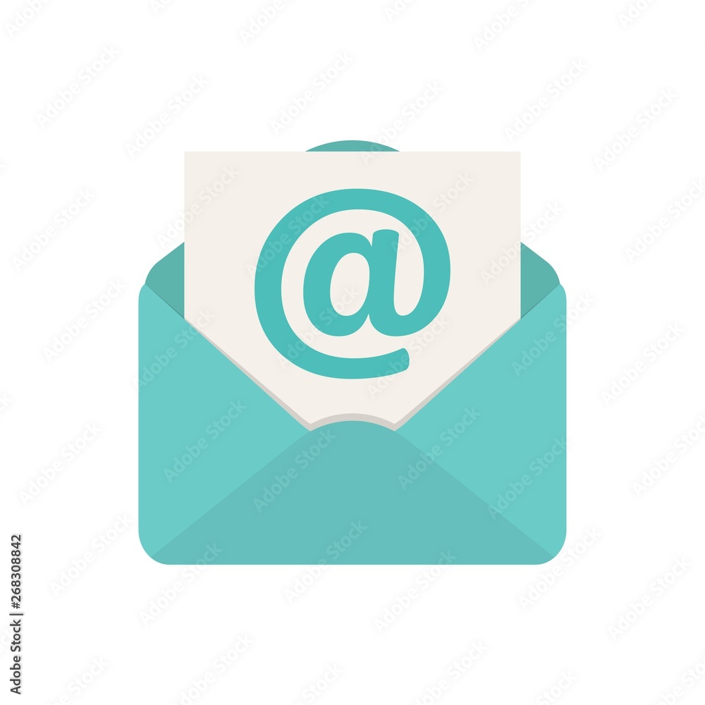 Aufkleber email icon. template design for web or mobile app.