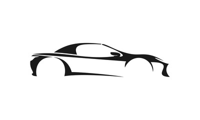Sport car icon logo
