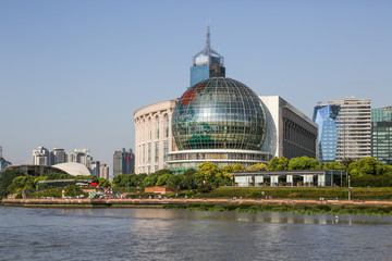 Shanghai Urban Landmark Architectural Landscape: International Conference Center of Lujiazui Financial and Trade Zone, Pudong New Area