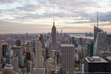 Fototapeta na wymiar views of empire state and new york