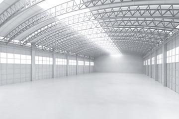 Empty factory interior