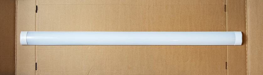 Picture on a white background electric lamp for mounting electrics. Perfect for filling the catalog of a modern iniernet store on the site.