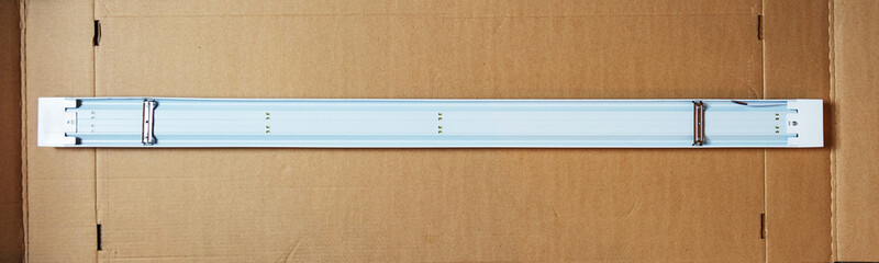 Picture on a white background electric lamp for mounting electrics. Perfect for filling the catalog of a modern iniernet store on the site.