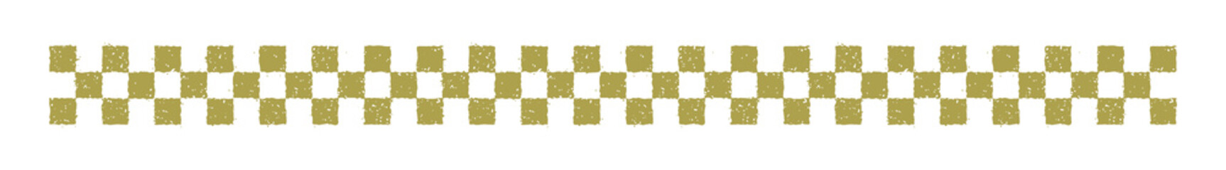 Grunge gold tiles bar / separator line. Japanese traditional pattern / for new year's greeting card design.