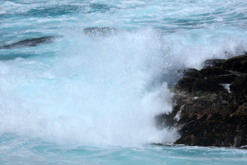 Meer Ozean Meerwasser mit verschiedenen Wasserfarben