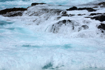 Meer Ozean Meerwasser mit verschiedenen Wasserfarben