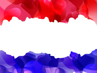 Vector illustration.  Netherlandish watercolor abstract flag