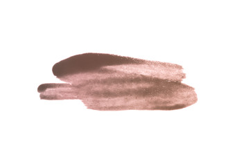 Abstract pink watercolor stain on white background for your design