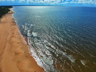 the sea from a height