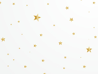 Golden star background, beautifully arranged, illustration