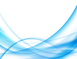 Fototapeta premium Abstract blue light wave background Modern creative concepts