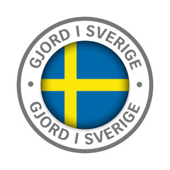 made in Sweden flag icon