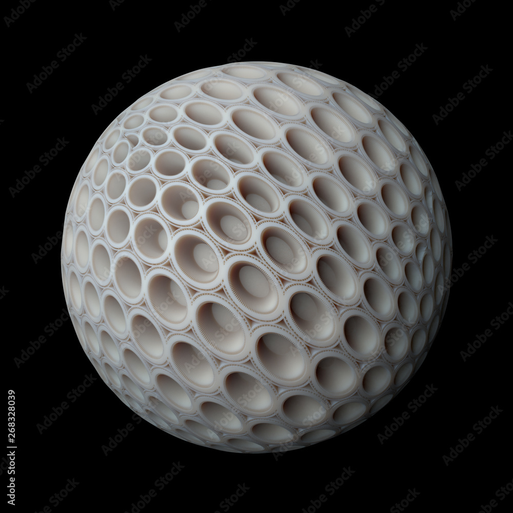 Poster 3d render background with subsurface scattering effect. displacement surface. random patterns extrud