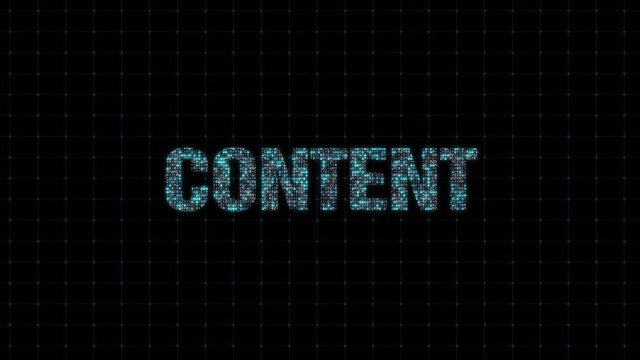 Currency, digital animated text with binary code, single number system