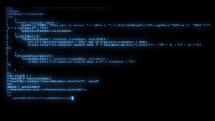 encrypted programming security hacking code data flow stream on display new quality numbers letters coding techno joyful video 4k stock image