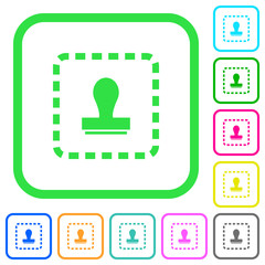 Place watermark vivid colored flat icons