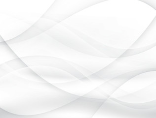 Smooth gray and white wave background. Modern design.