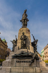 Fototapeta na wymiar The Grunwald Monument in Krakow Poland