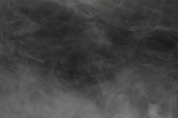 dense smoke on black background
