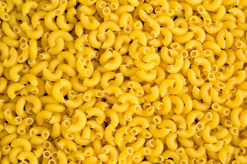 Background of A pile of pasta horns