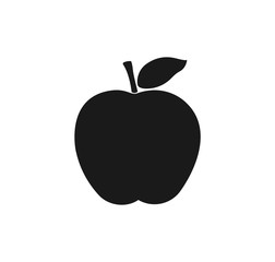 Apple icon. Black icon on white background.