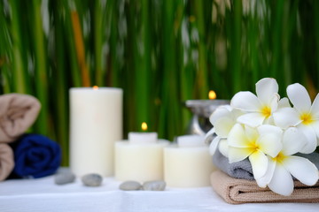 spa aromatherapy candles background