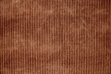 Texture retro, red brown corduroy fabric.