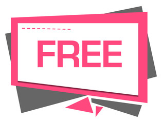 Free Pink Grey Squares Triangles Text 