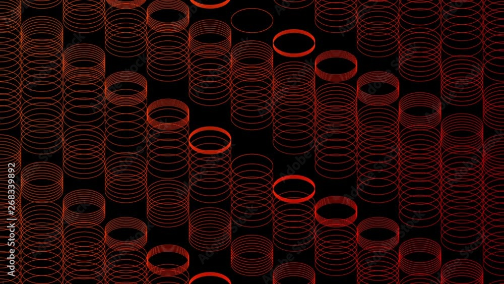 Aufkleber abstract line 3d virtual isometric circle lighting moving, technology network digital data transfer 
