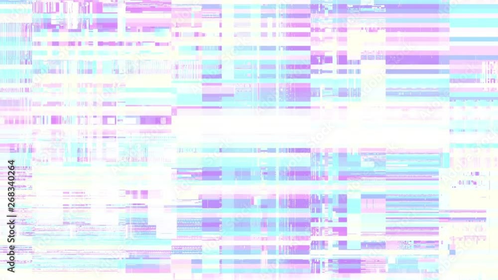 Aufkleber Abstract fast flickering texture with noise artifacts codec. Looping video interference footage. Imitation of a Datamoshing video.