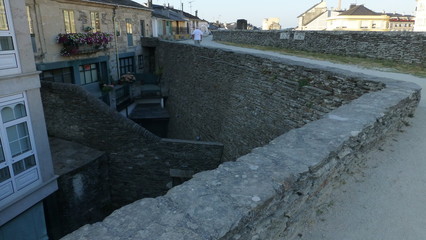 Roman wall of Lugo. Worl Heritage. Galicia,Spain