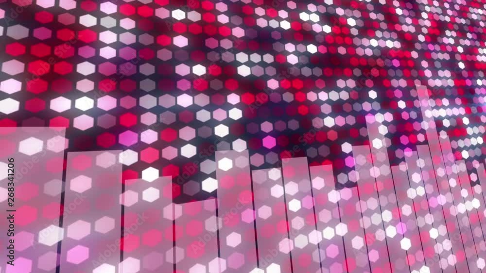 Poster digital waveform audio graphic equalizer,abstract digital wave of glowing particles,computer generat
