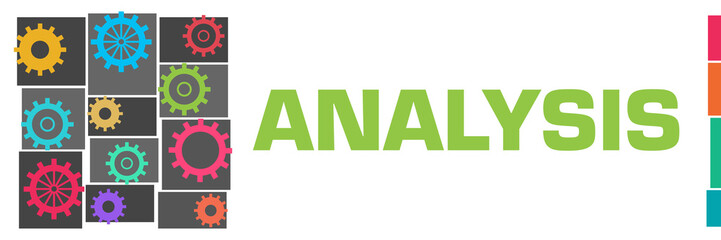 Analysis Dark Colorful Gears Grid Left 