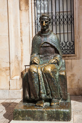 Monument to Croatian Renaissance playwright and prose writer Marin Drzic