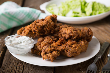 Crisp, juicy grilled chicken