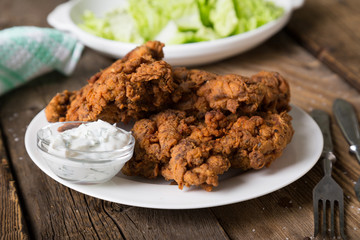 Crisp, juicy grilled chicken