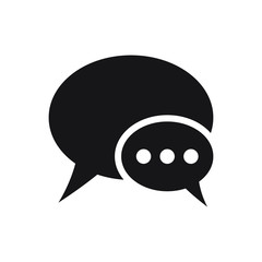 Speech bubble vector icon