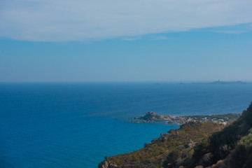 Fototapeta na wymiar Sardinia Coast Seen from Above